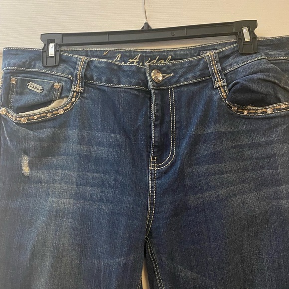 LA Idol Jeans. Bling  Size 17 - Picture 3 of 6